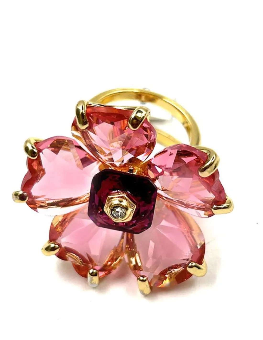 ANILLOS JOYA ROSAS Y FUCSIAS SORTIJA ESPECTACULAR PARA BODAS Y EVENTOS