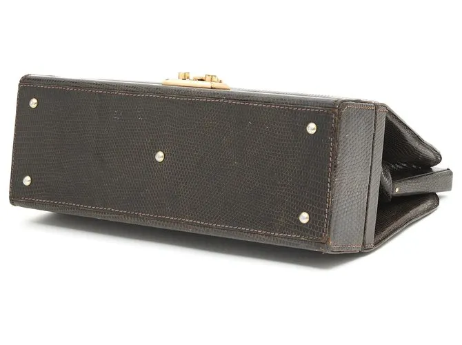 Autre Marque ESTUCHE DE LAGARTO MARRÓN Castaño 