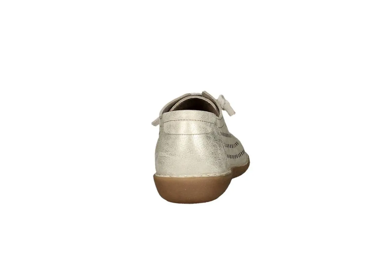 Blucher Nobuck Oro Picados Laterales Cordon Elastico