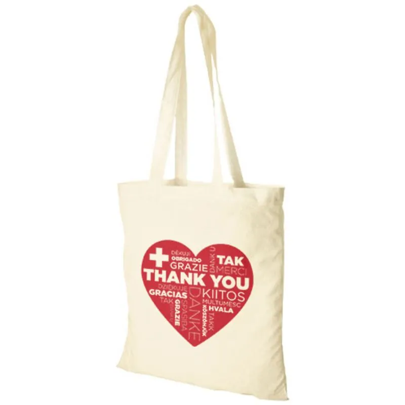Bolsa tote publicitario de algodón Madras