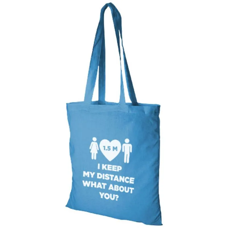 Bolsa tote publicitario de algodón Madras