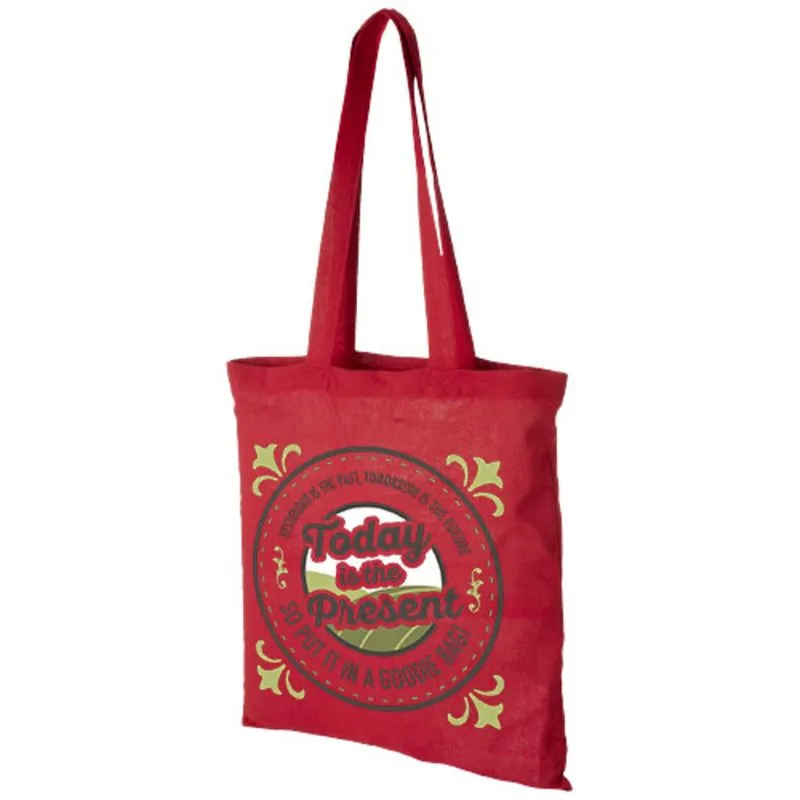 Bolsa tote publicitario de algodón Madras