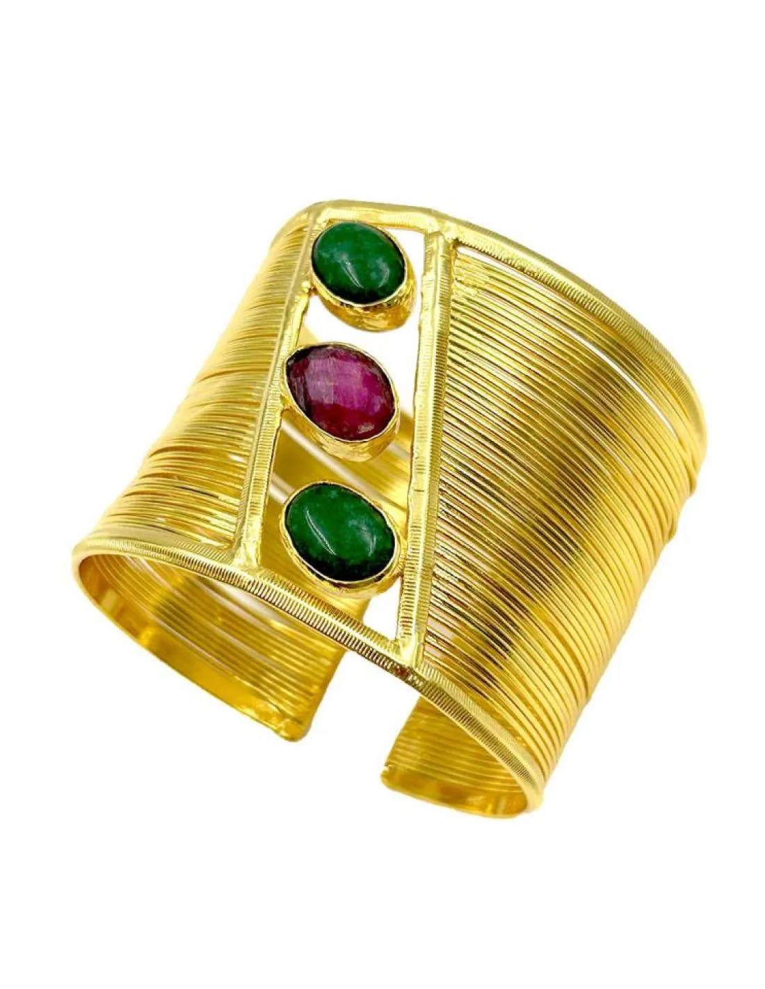 BONITOS BRAZALETES DORADOS VERDES Y BUGAMBILIAS PARA BODAS Y EVENTOS