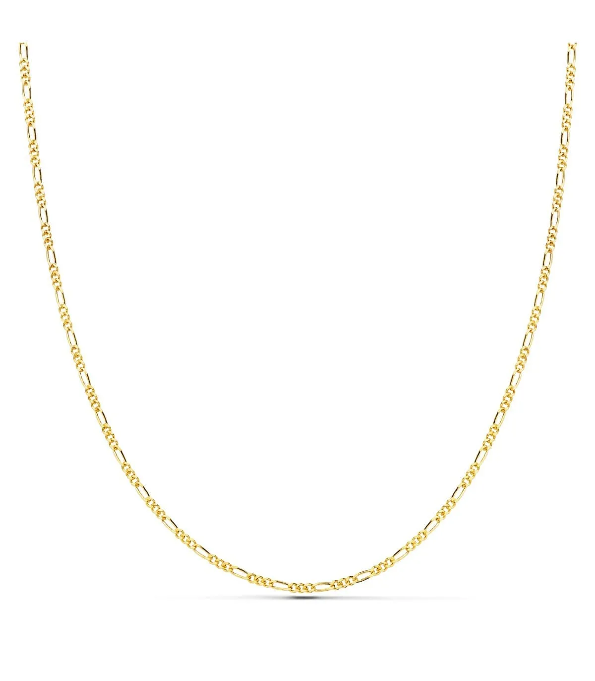 Cadena Fígaro 3x1 Oro 18k 1mm 60cm