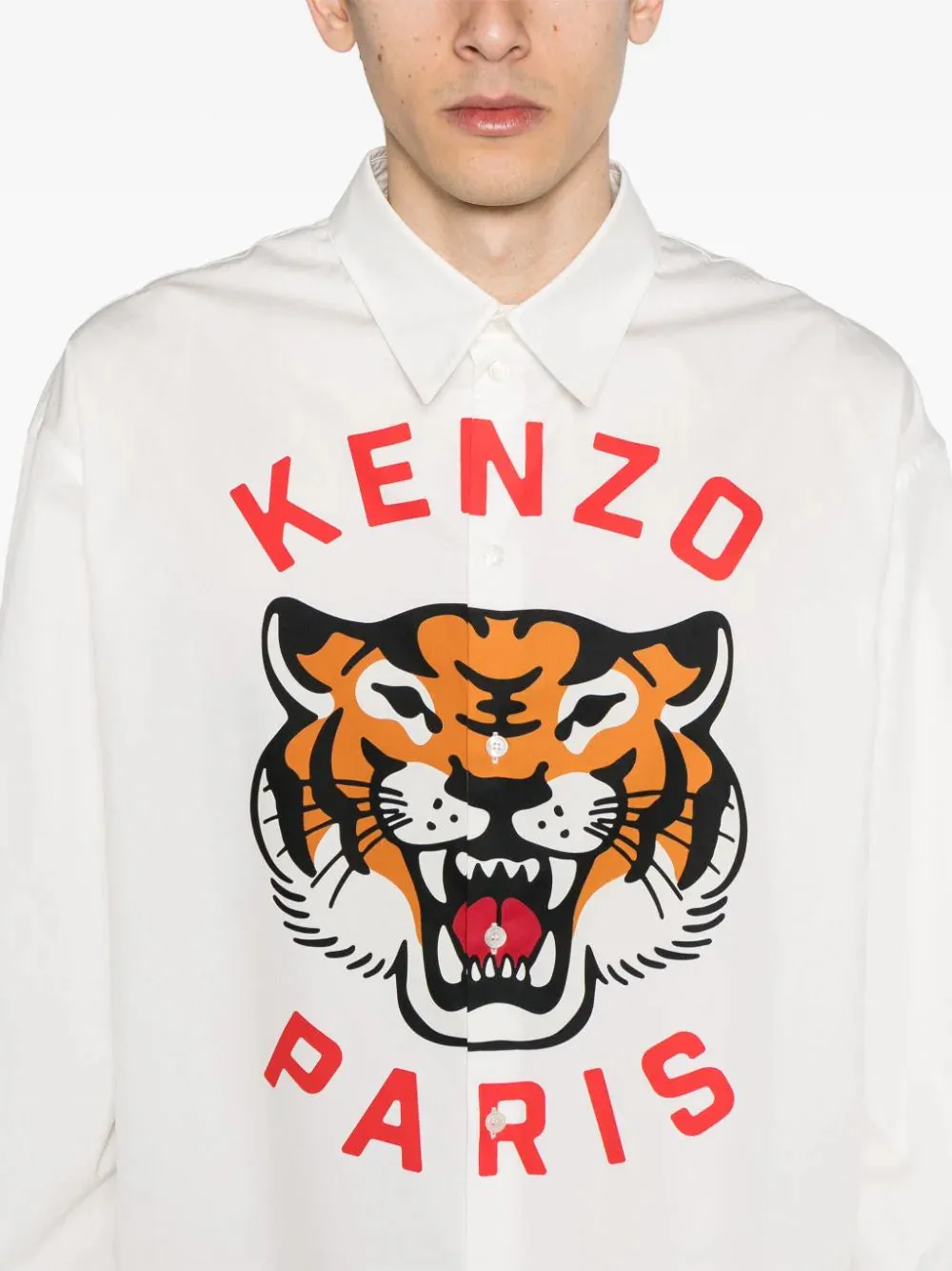 CAMISA LUCKY TIGER BLANCA