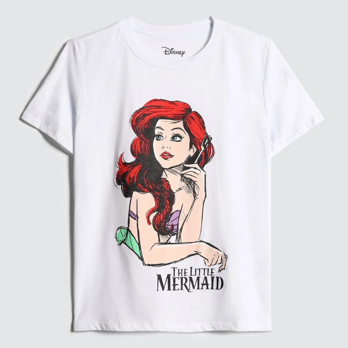 Camiseta Con Estampado De La Sirenita