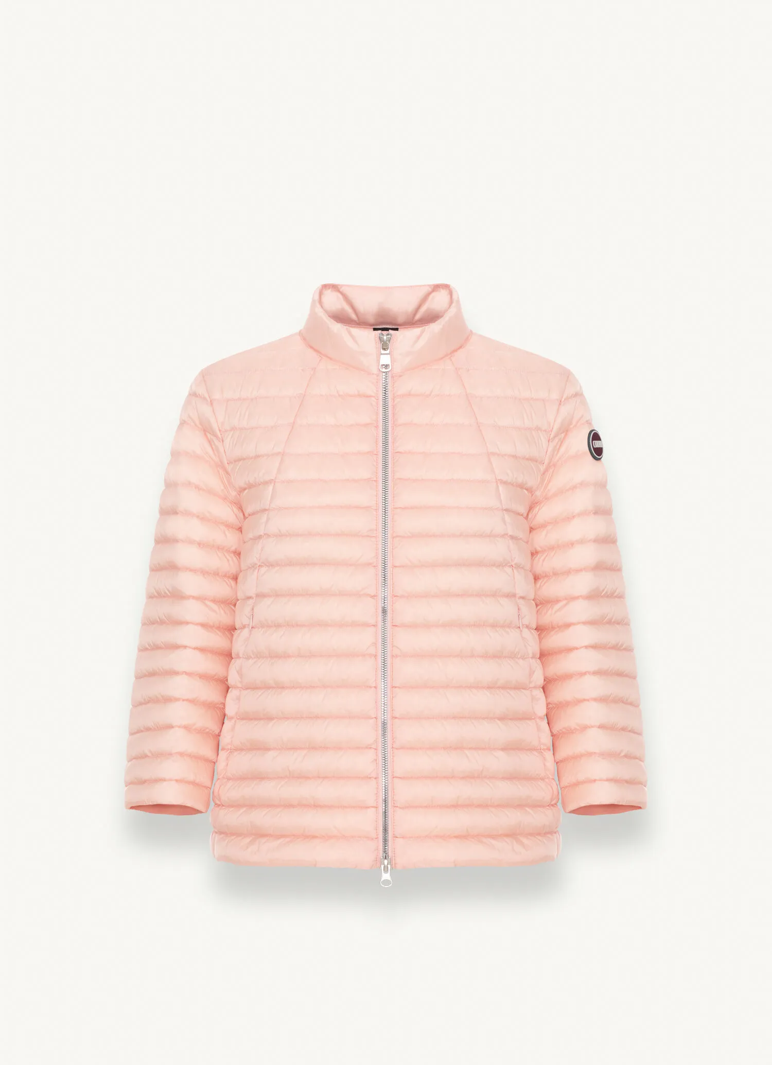 Capa acolchada con cuello mao