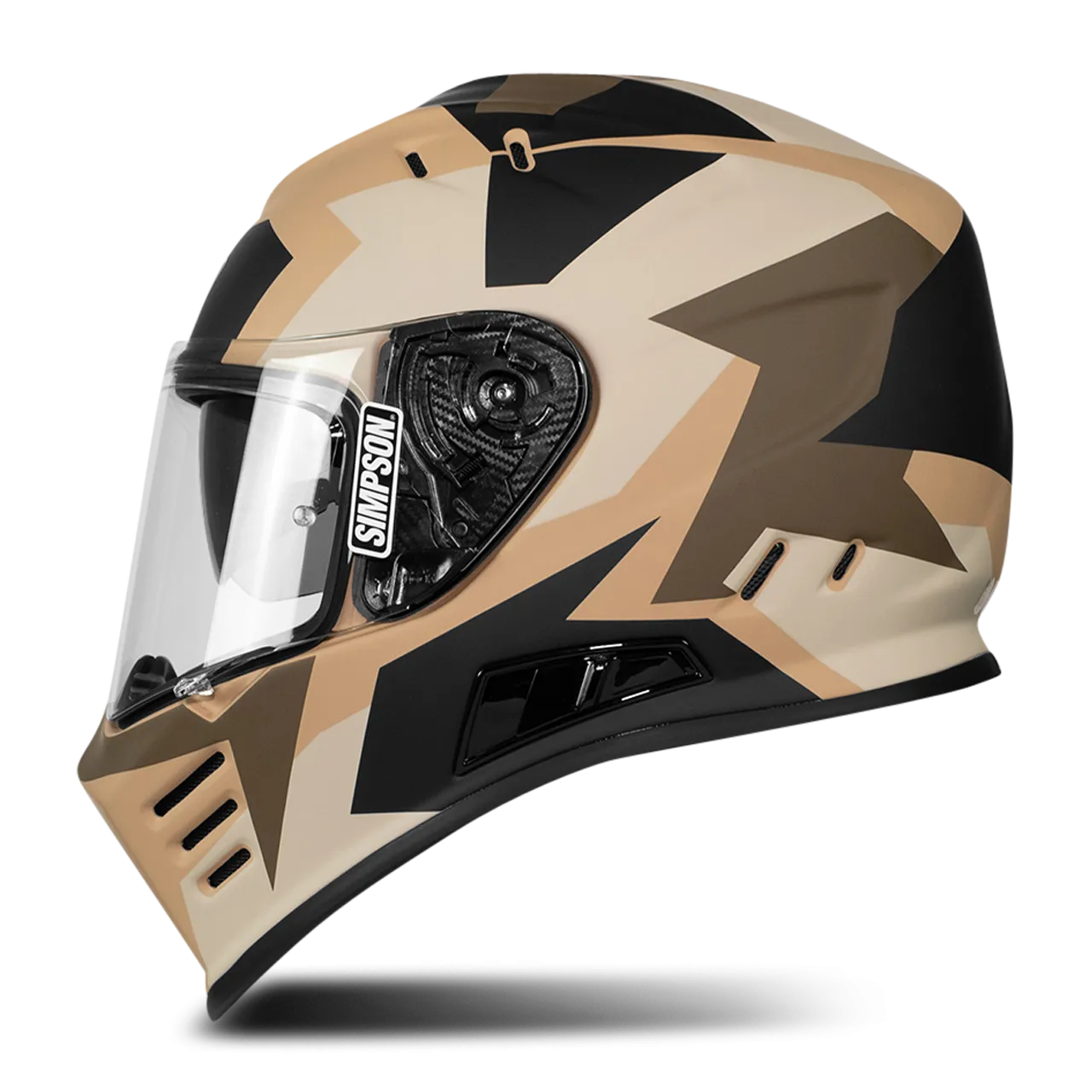 Casco Integral Simpson Venom Panzer Marrón 