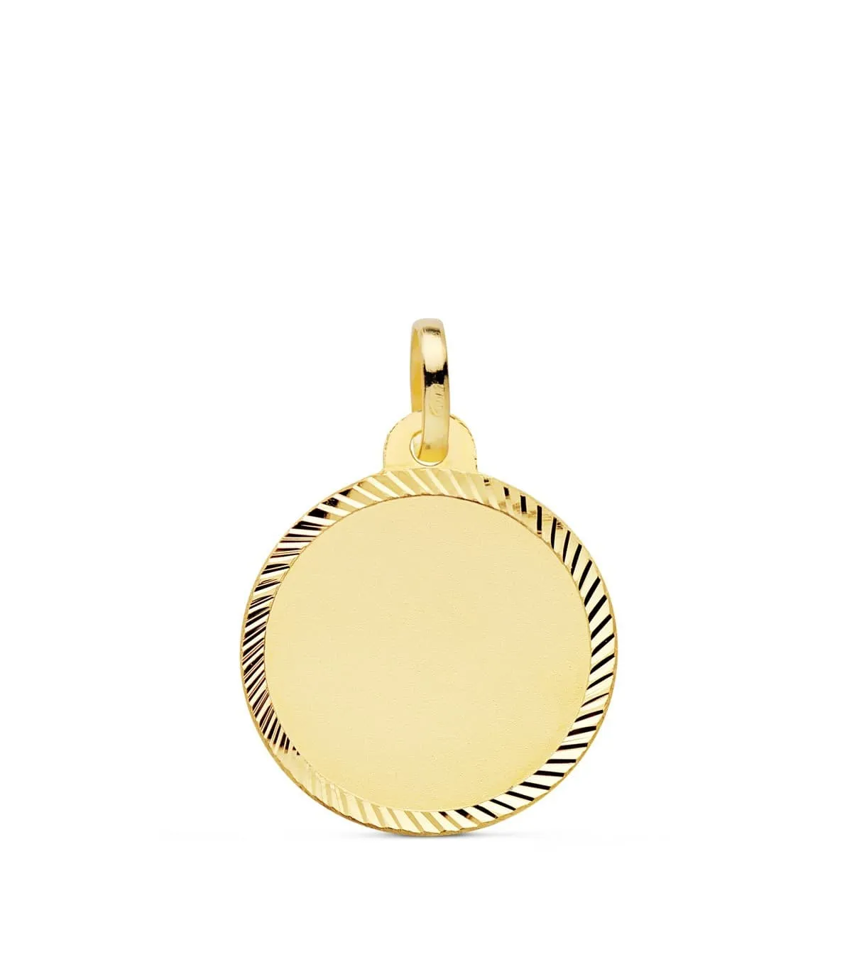 Chapa Redonda Oro 18K 18mm Hélice