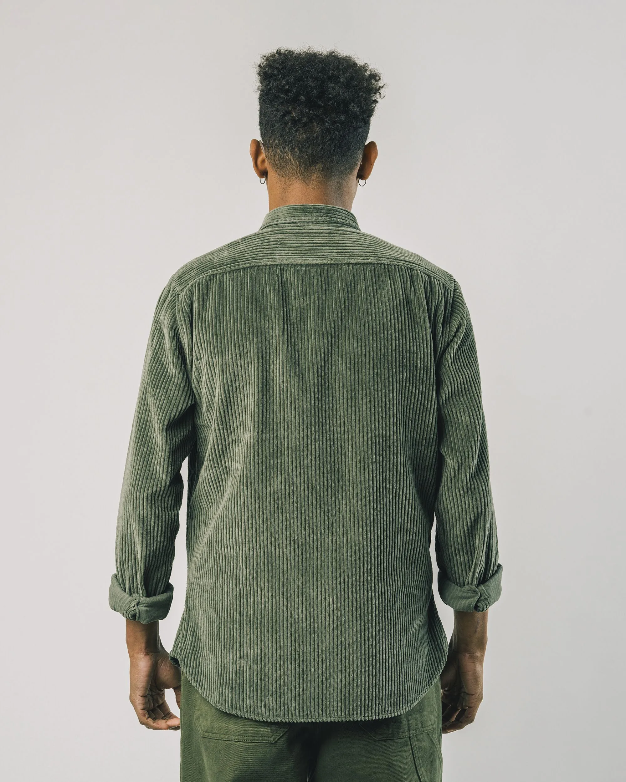 Corduroy Overshirt Stone Green
