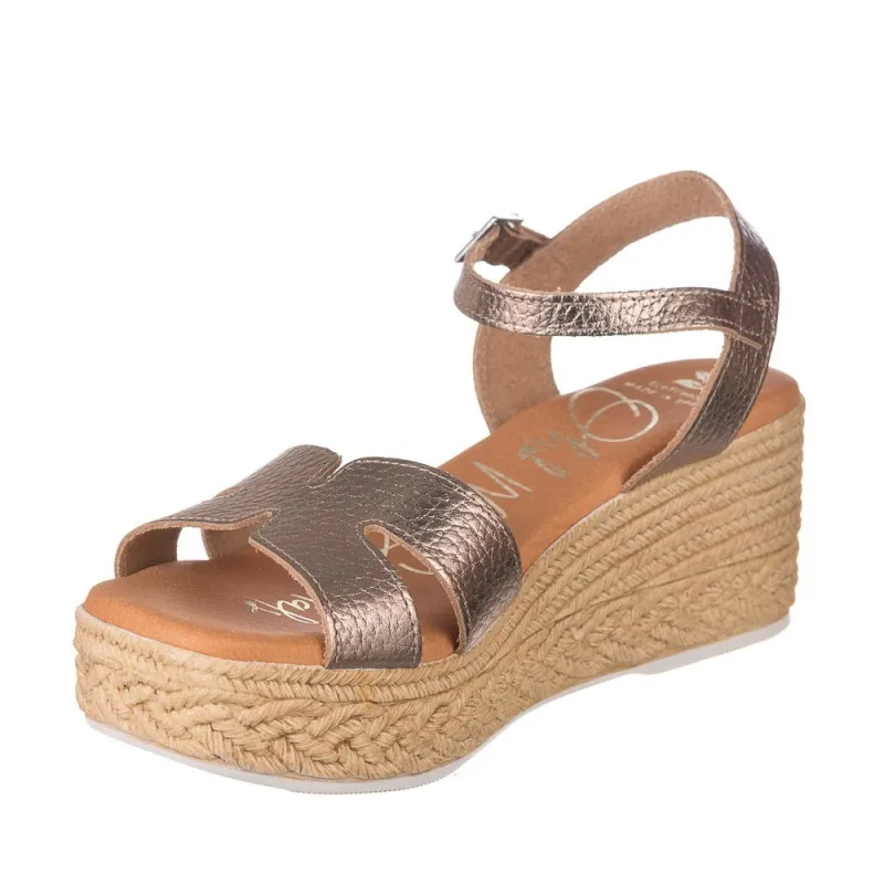 Cuñas Oh My Sandals 5451 Mujer Oro