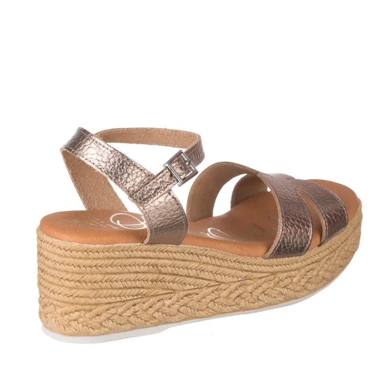 Cuñas Oh My Sandals 5451 Mujer Oro