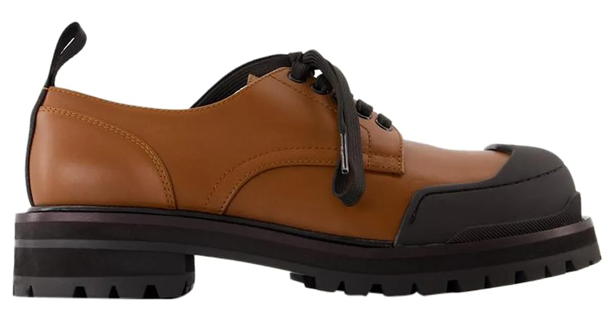 DADA DERBIES  MARNI  CUERO  MARRóN CASTAñO 