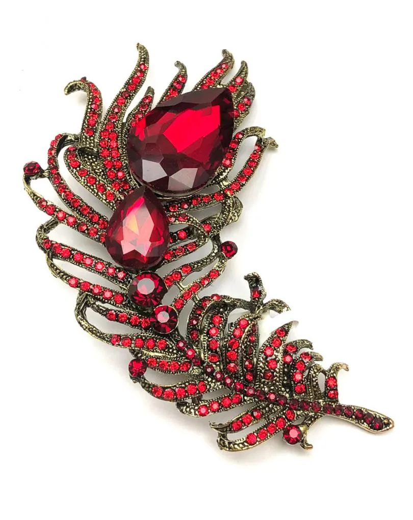 ESPECTACULARES BROCHES ROJOS DE PEDRERIA PARA BODAS