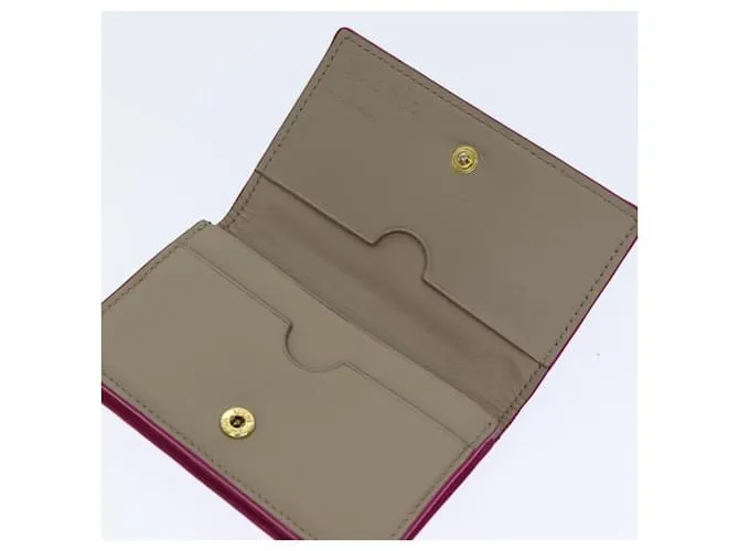 Estuche de Llaves LOEWE Pouch de Cuero 4Set Marrón Rosa Auth bs15089 Castaño 