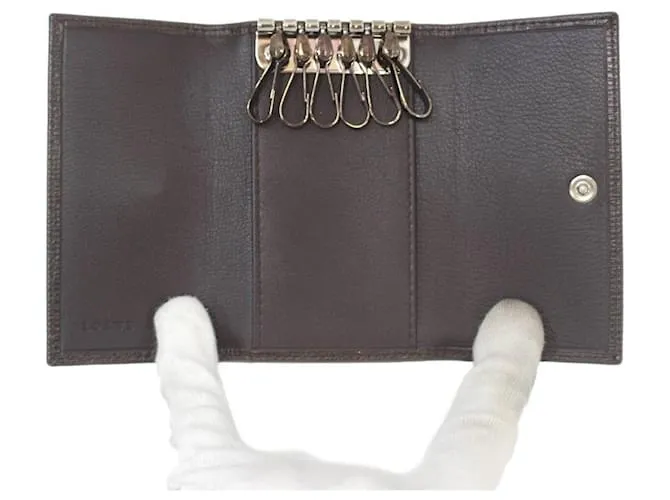 Estuche para llaves Loewe Castaño 