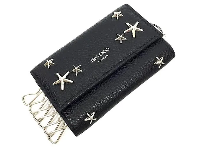 Estuche para llaves Neptune Jimmy Choo Negro Plata 