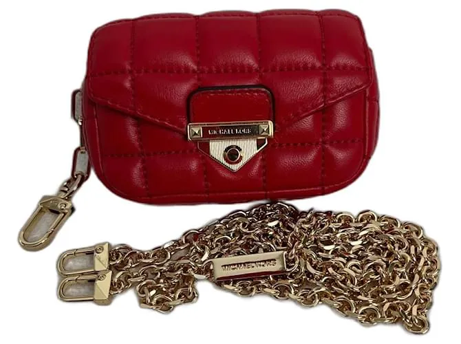 Estuche para tarjetas Soho de Michael Kors Roja 