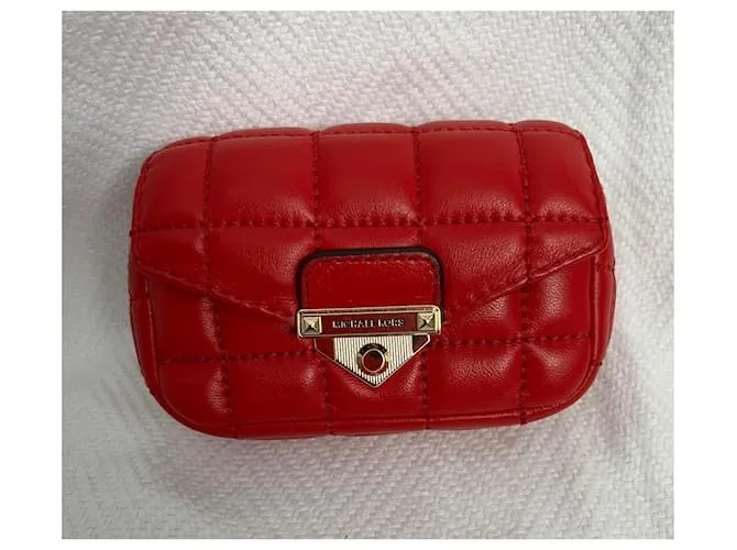 Estuche para tarjetas Soho de Michael Kors Roja 