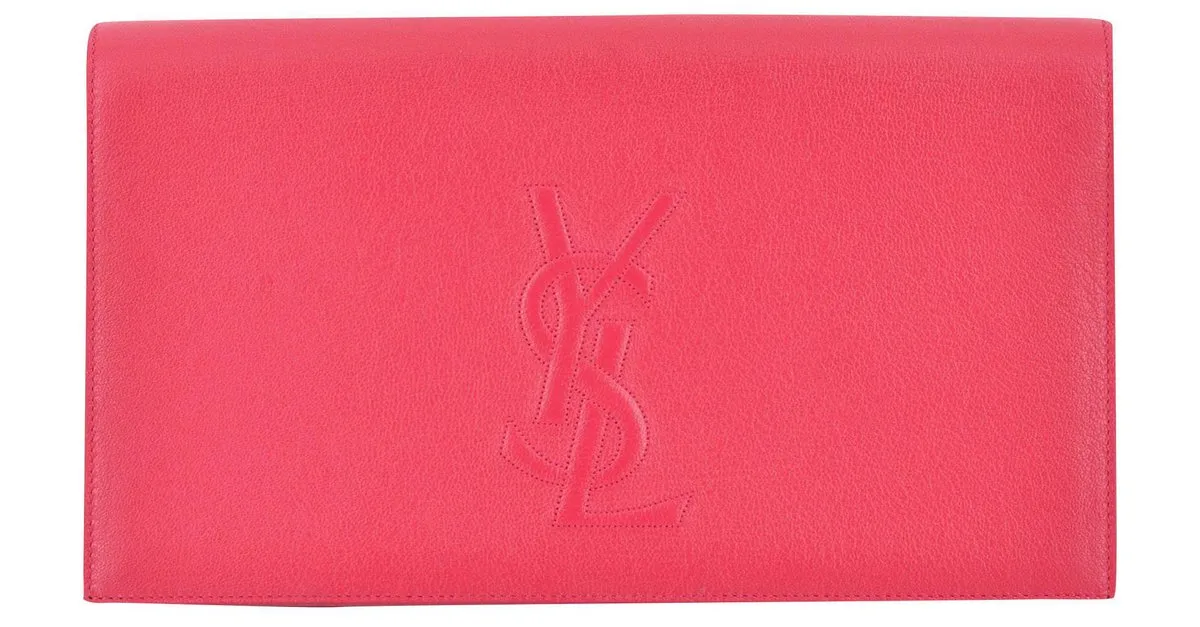 ESTUCHE SAINT LAURENT PIEL GRANADA ROSA 