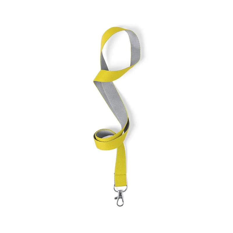Lanyard promocional con mosquetón metálico Tremen