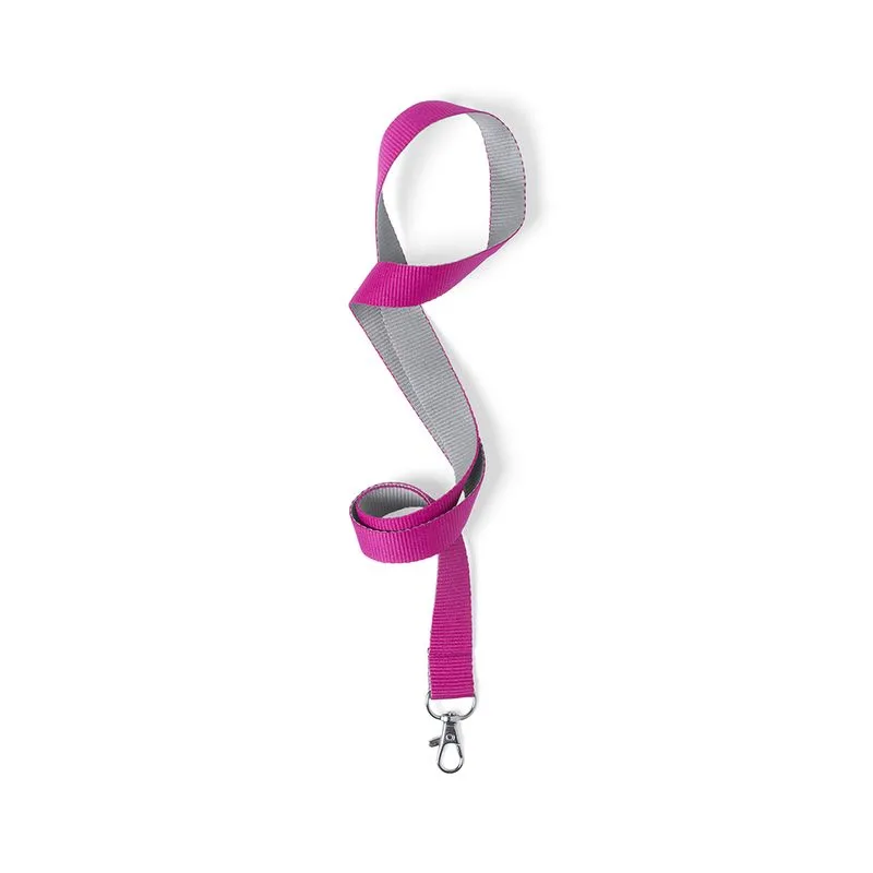 Lanyard promocional con mosquetón metálico Tremen