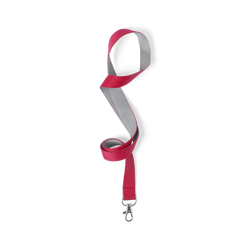 Lanyard promocional con mosquetón metálico Tremen