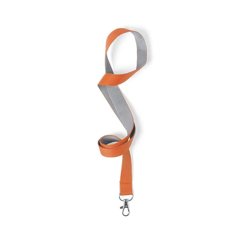 Lanyard promocional con mosquetón metálico Tremen