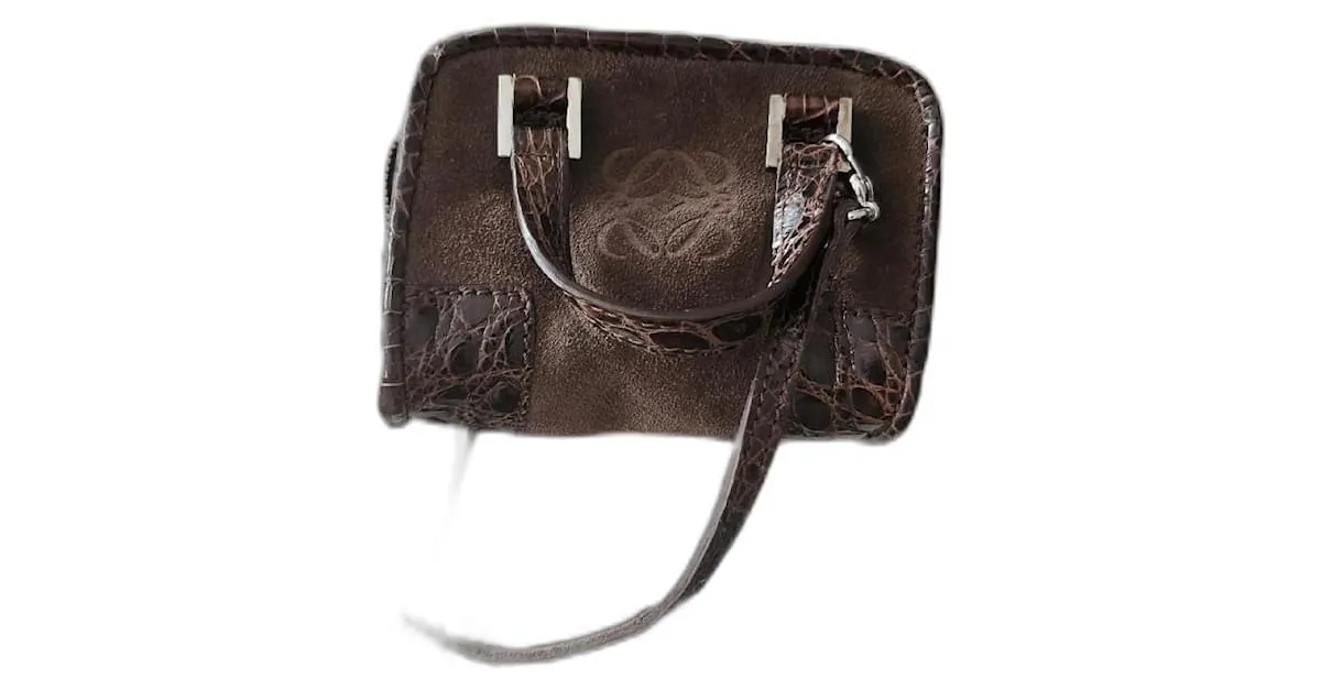 Loewe Micro amazona Marrón oscuro 
