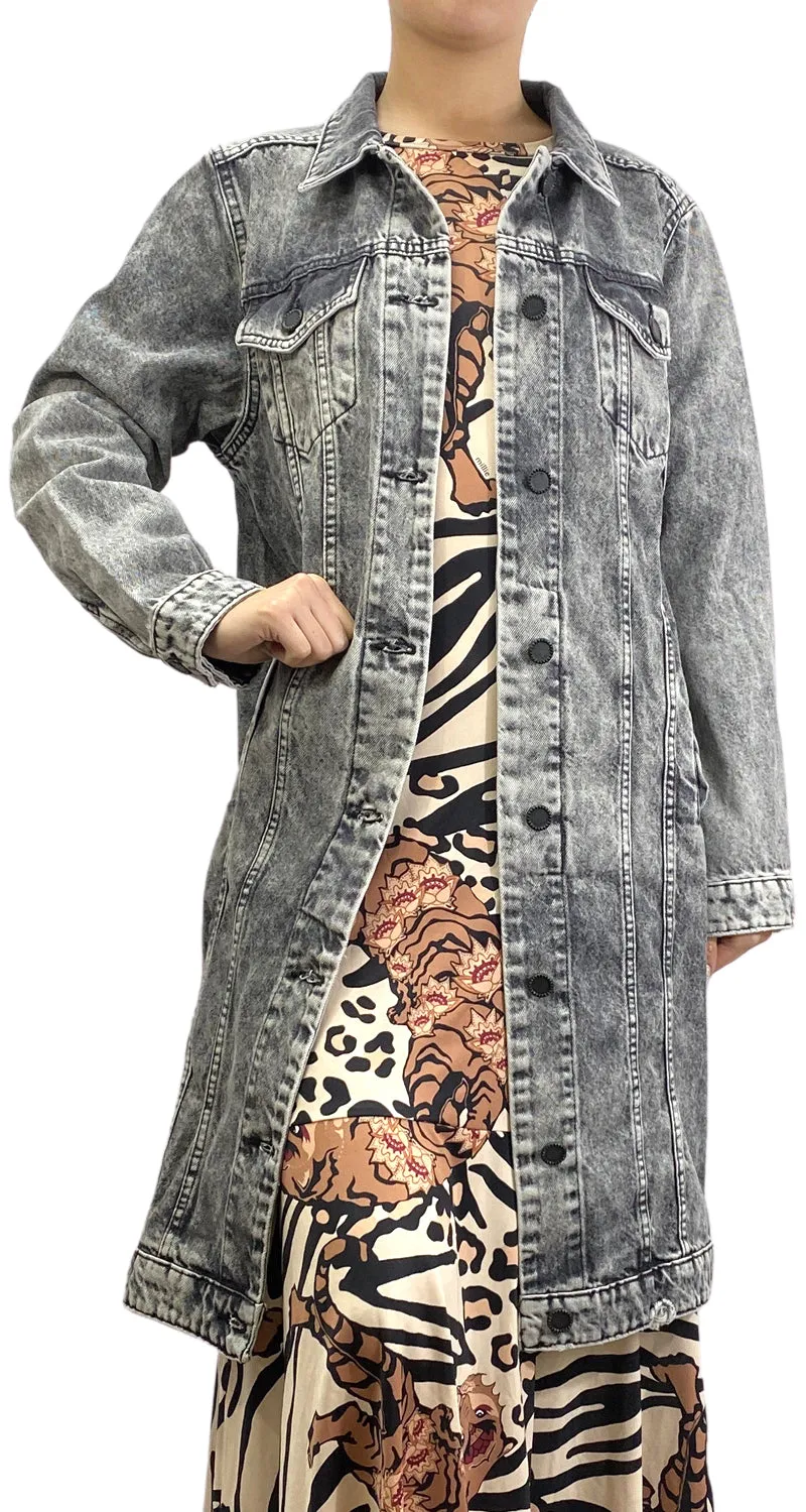 MOMCHIC Chaqueta Denim Larga