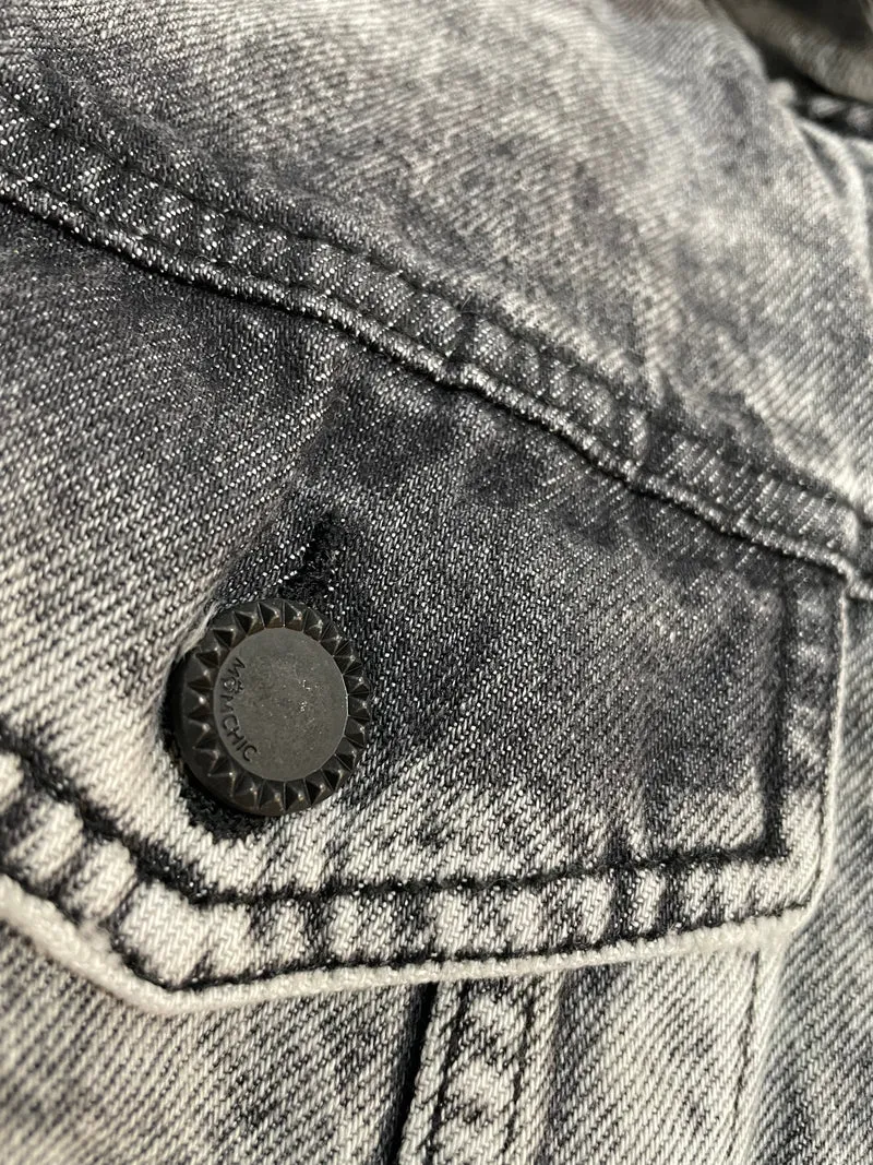 MOMCHIC Chaqueta Denim Larga