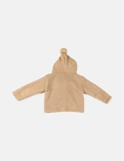 NoName Chaqueta de punto camel borlas