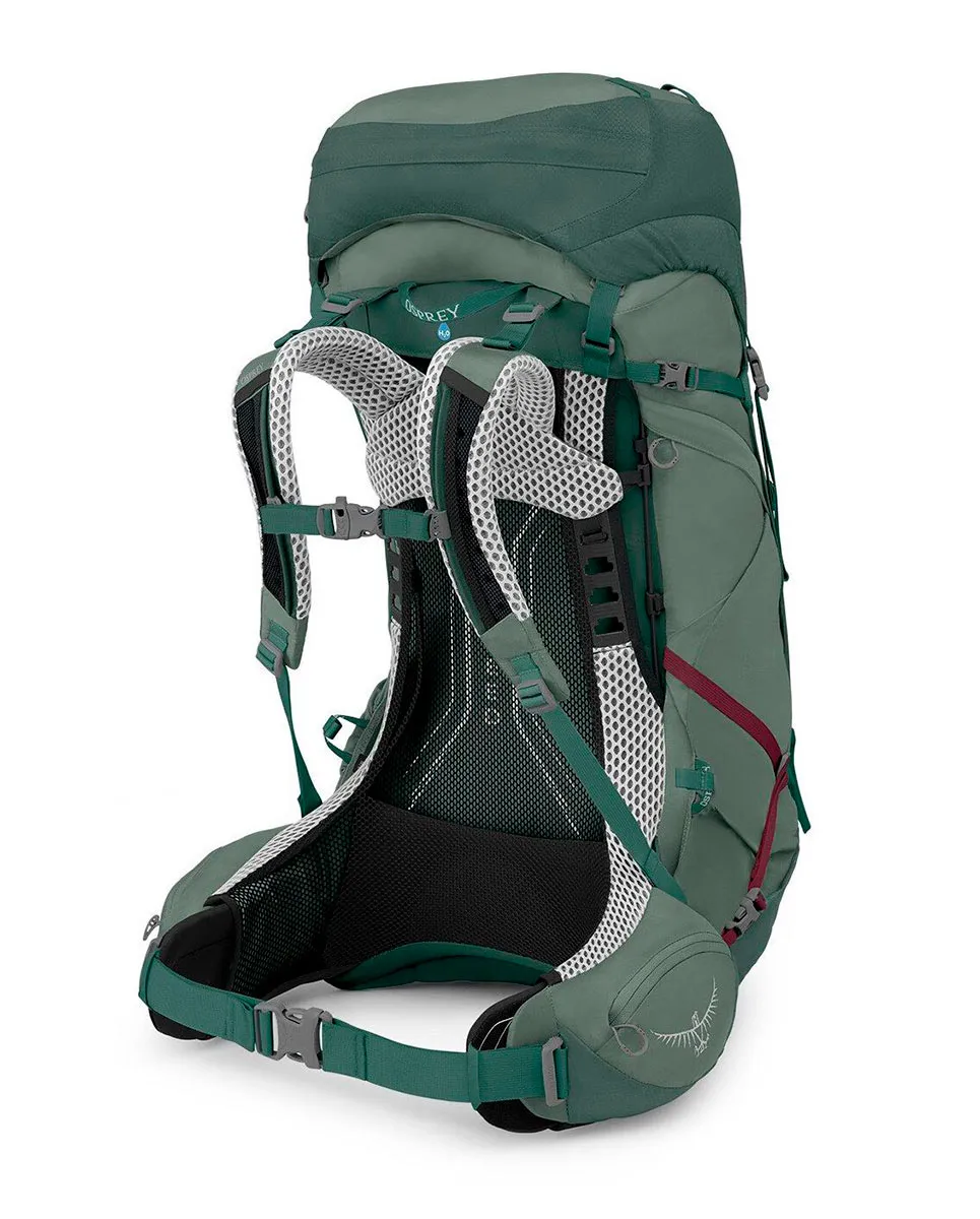 osprey AURA AG LT 50 KOSERET/SPRING GREEN WM/L