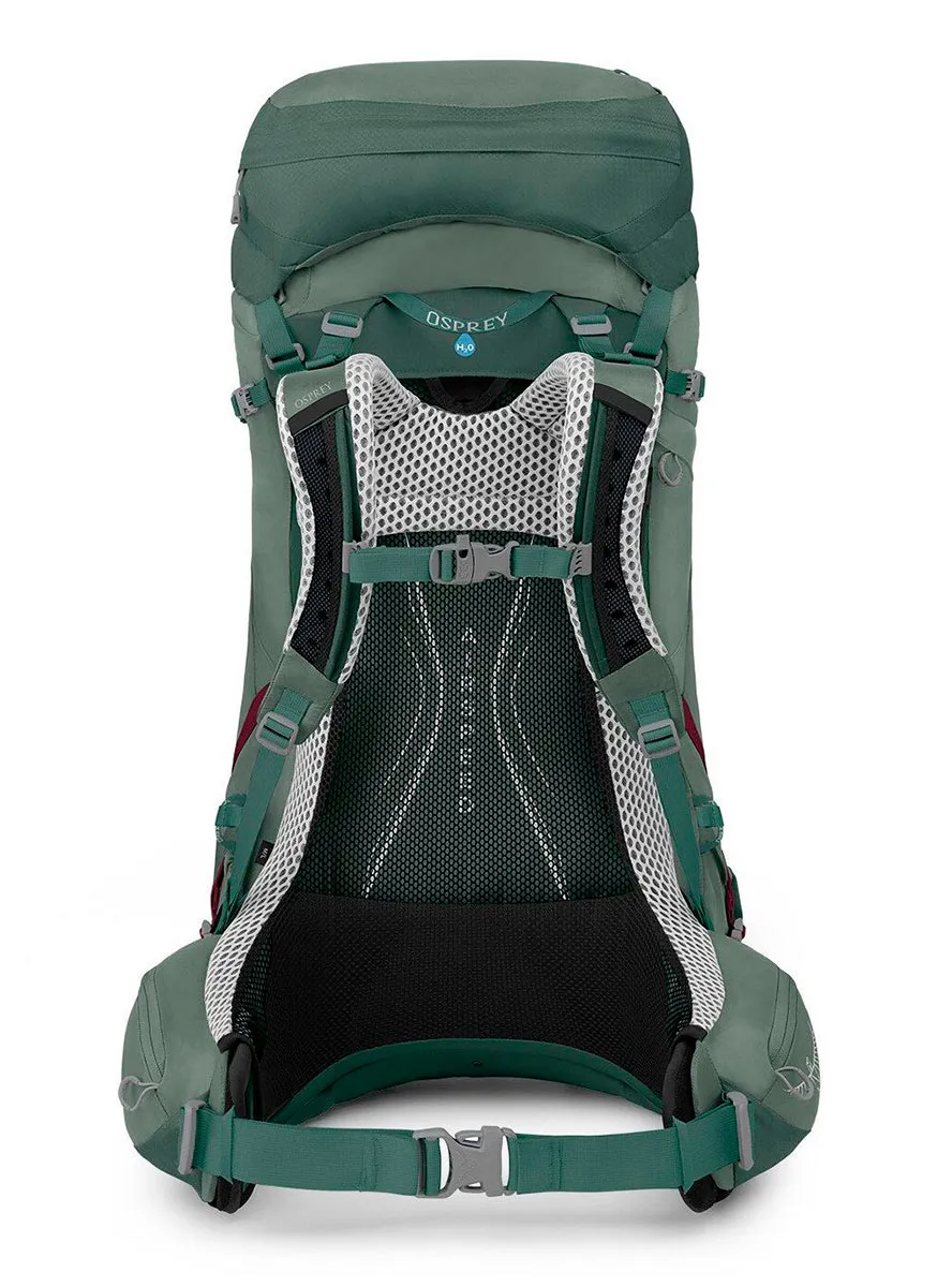 osprey AURA AG LT 50 KOSERET/SPRING GREEN WM/L