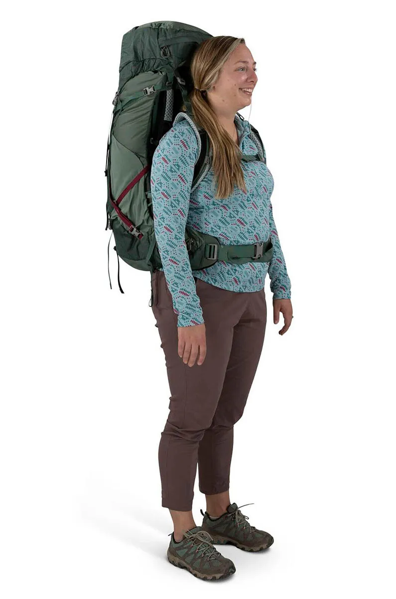 osprey AURA AG LT 50 KOSERET/SPRING GREEN WM/L