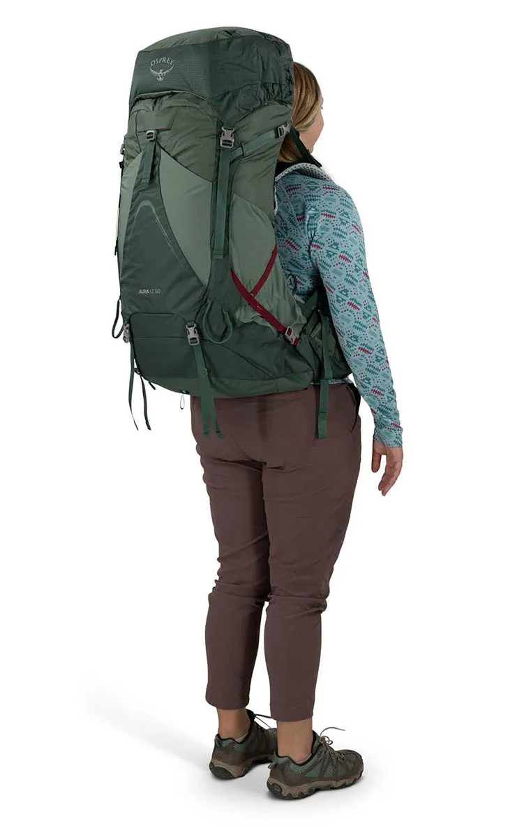 osprey AURA AG LT 50 KOSERET/SPRING GREEN WM/L
