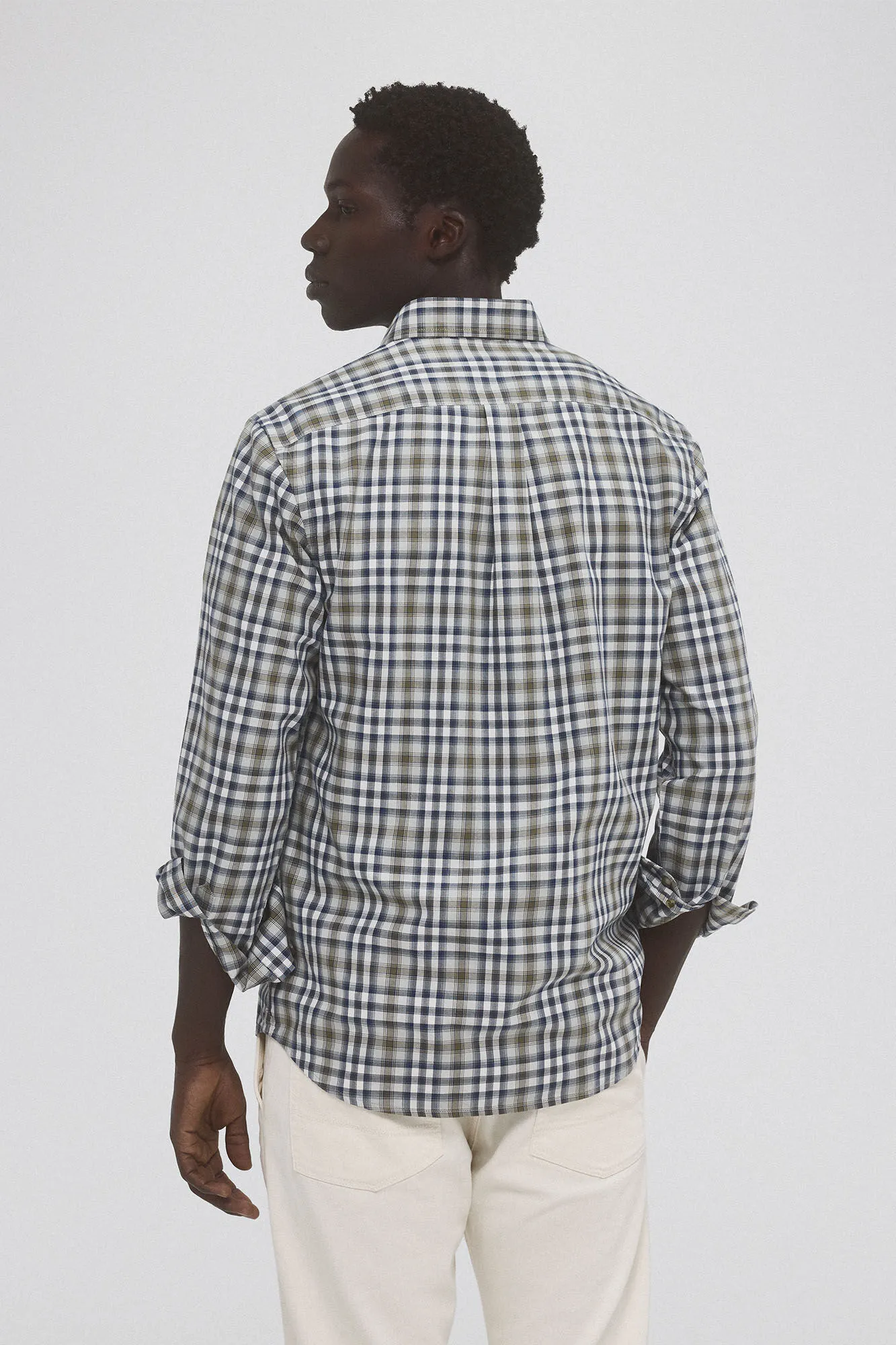 Pedro del Hierro Camisa twill cuadros