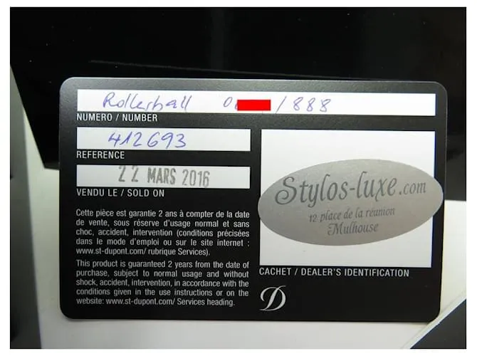 PEN DE BOLÍGRAFO ST DUPONT ARMORS OF TOMORROW 412693 + ESTUCHE PARA PLUMA ROLLERBALL CERANIUM Gris 