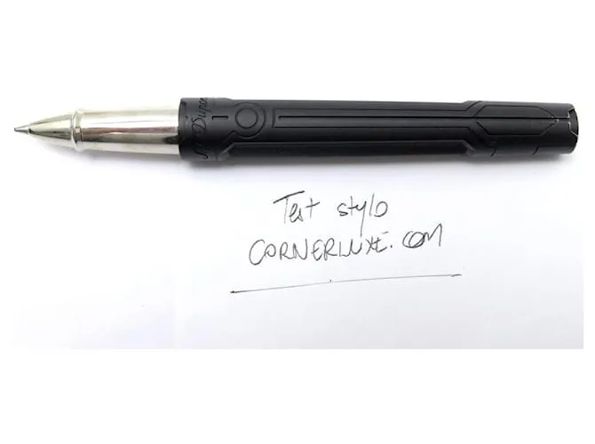 PEN DE BOLÍGRAFO ST DUPONT ARMORS OF TOMORROW 412693 + ESTUCHE PARA PLUMA ROLLERBALL CERANIUM Gris 