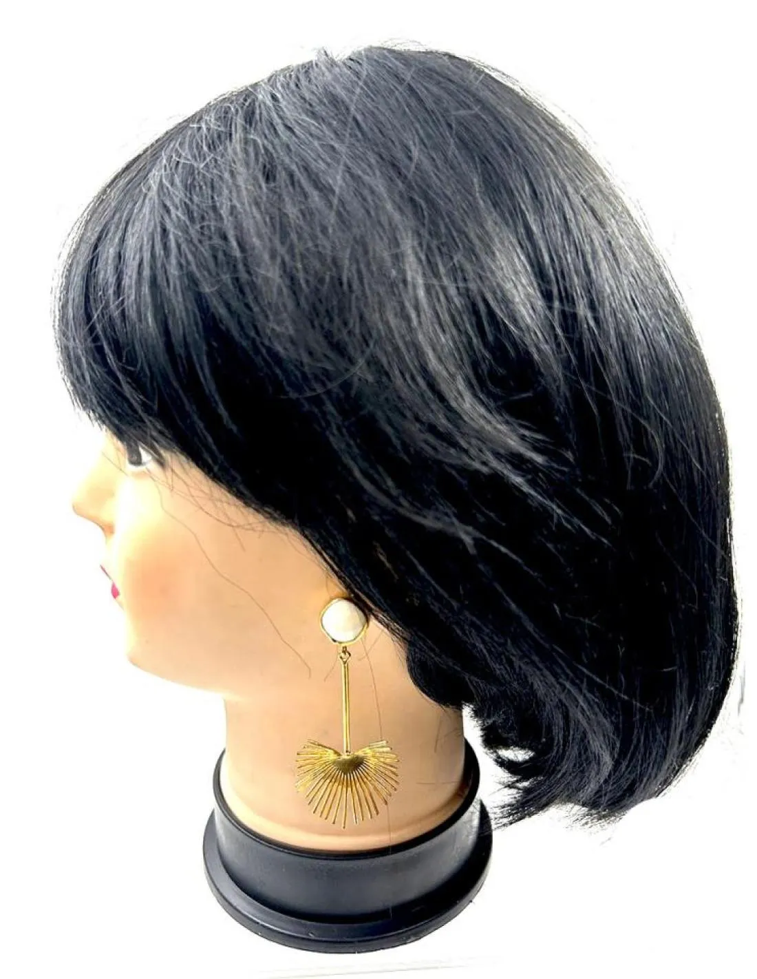 PENDIENTES MUJER DORADOS LARGOS Y PIEDRAS BLANCAS PARA EVENTOS Y BODAS