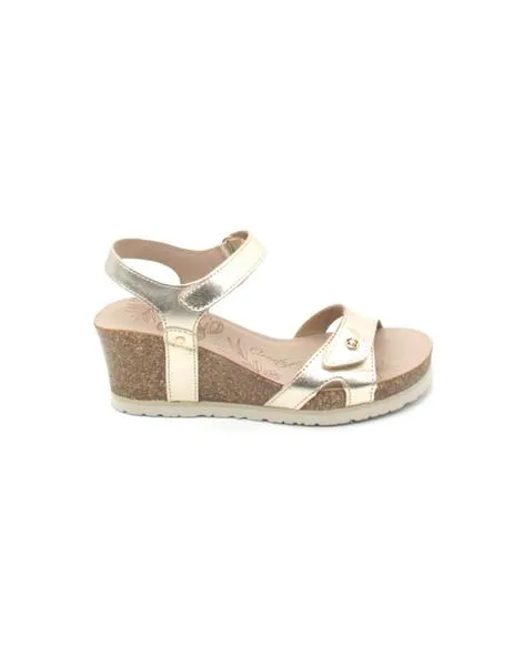 Sandalia Panama Jack JULIA SHINE B3 oro mujer