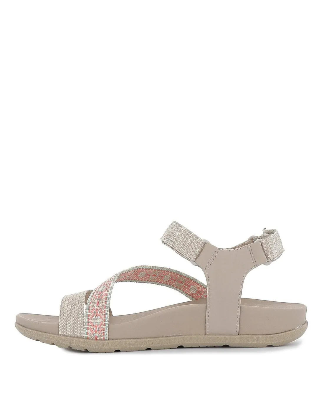 Sandalia rosa diseño tira Skechers