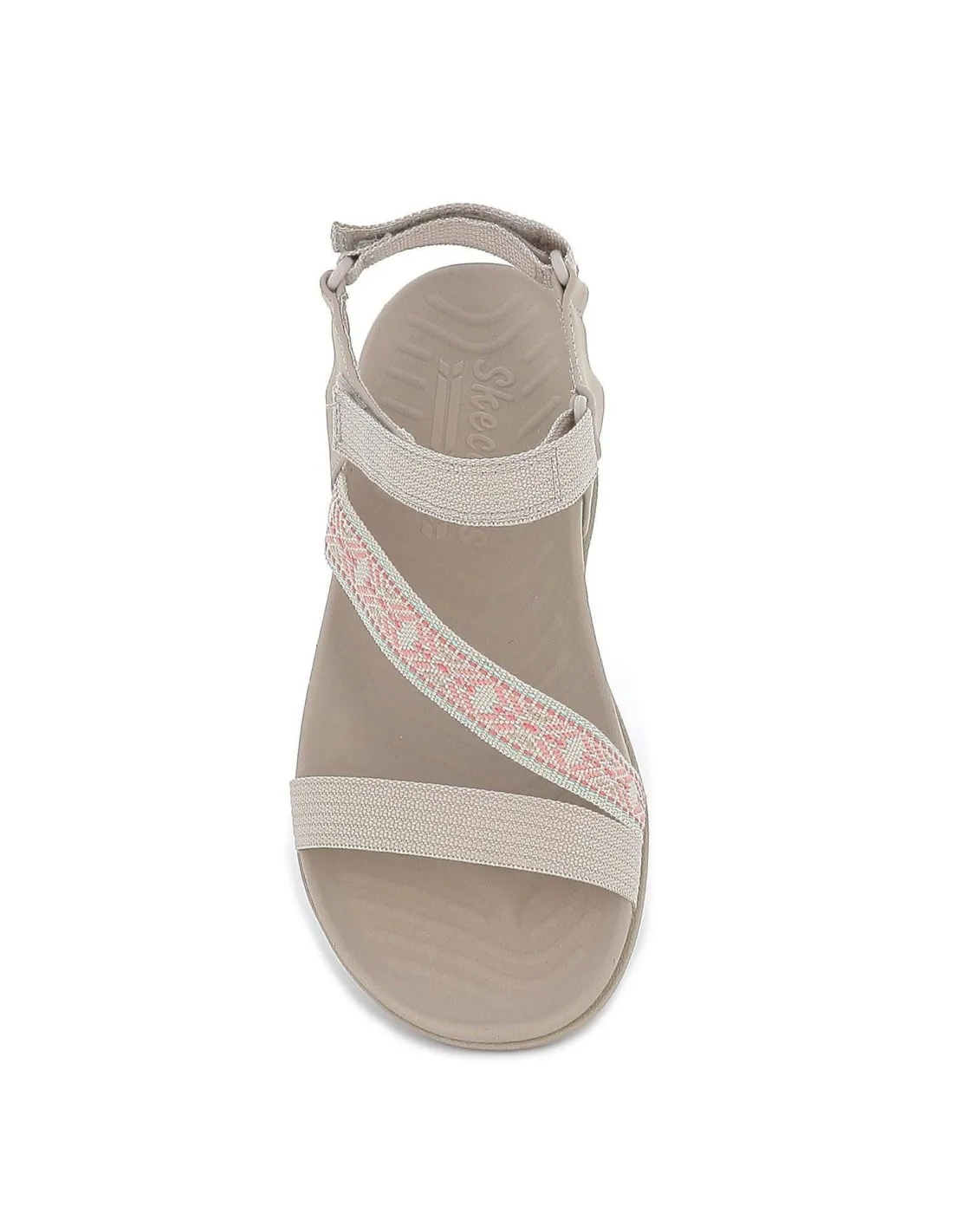 Sandalia rosa diseño tira Skechers