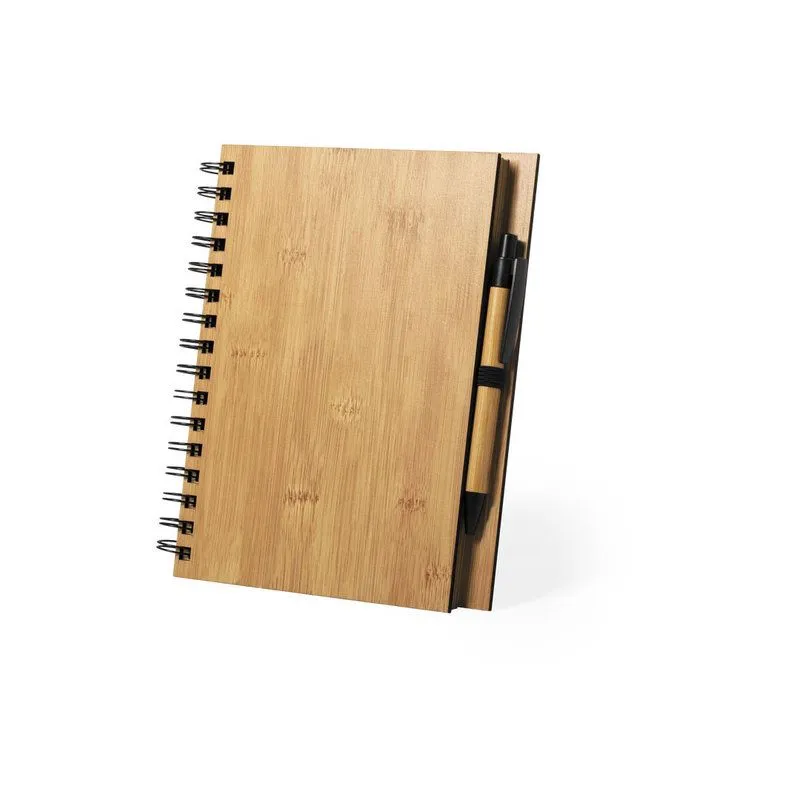Set de libreta y bolígrafo para merchandising Polnar