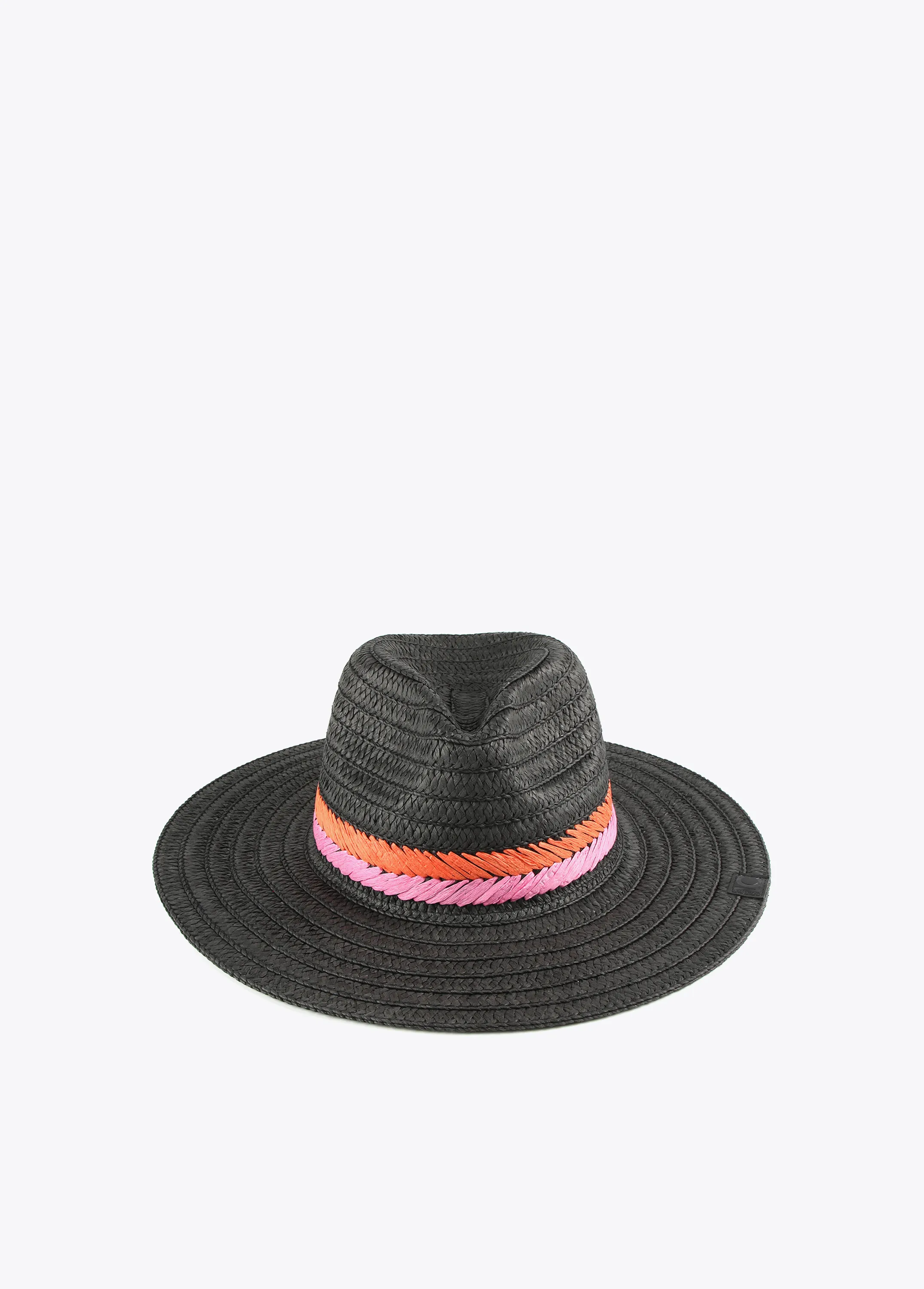 Sombrero con bordado trenzado a contraste Lola Casademunt