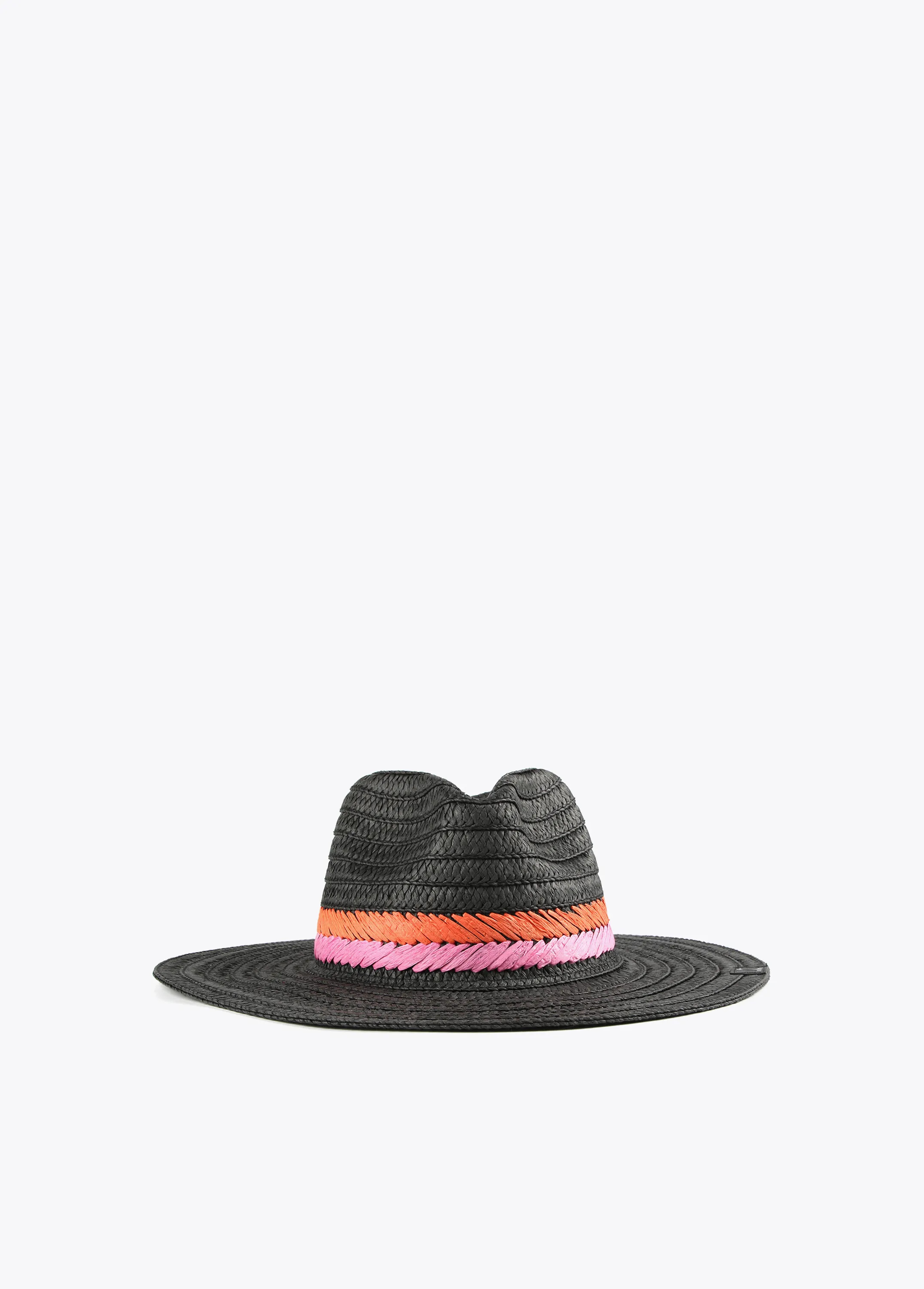 Sombrero con bordado trenzado a contraste Lola Casademunt