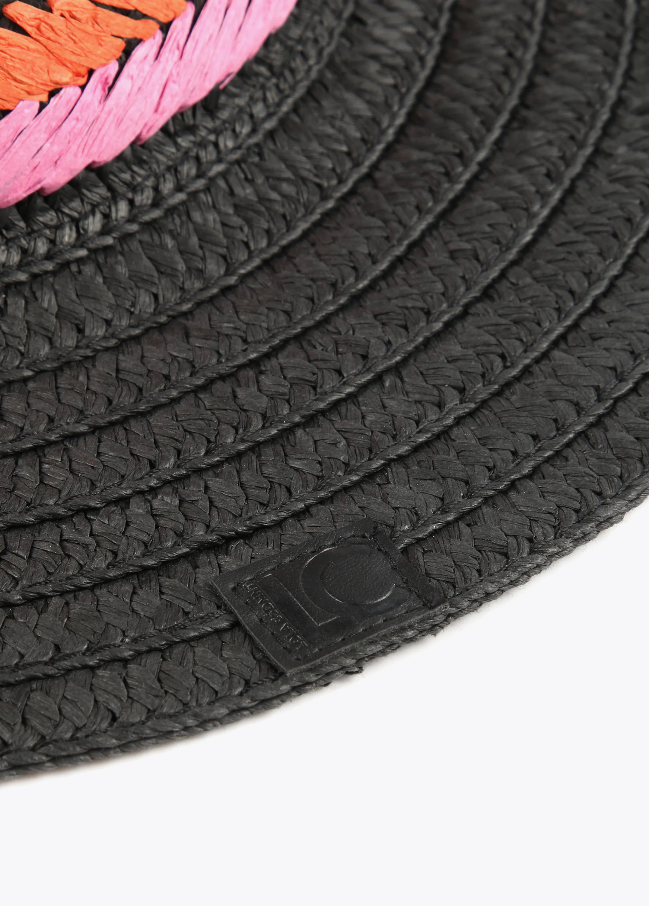 Sombrero con bordado trenzado a contraste Lola Casademunt