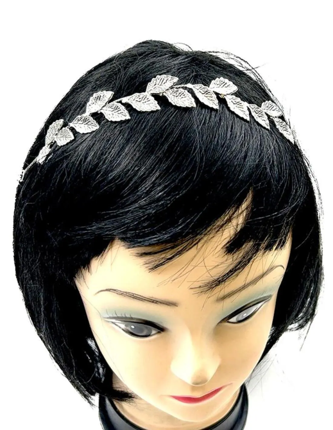 TOCADOS PLATEADOS DIADEMAS CON HOJITAS PARA BODAS Y EVENTOS