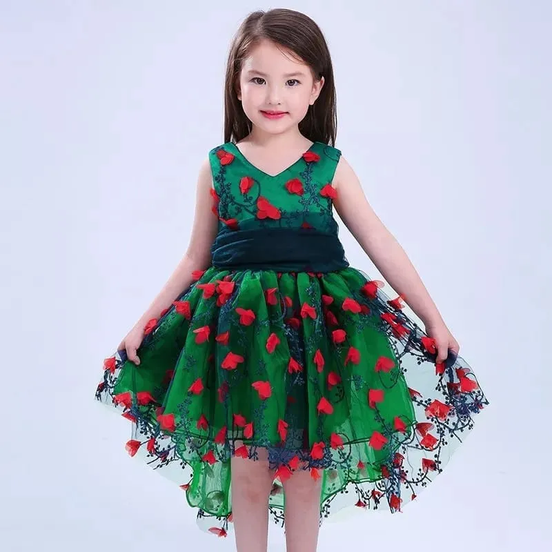 Vestido Niña Fiesta Diseño Cola Pato