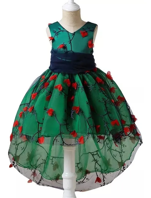 Vestido Niña Fiesta Diseño Cola Pato